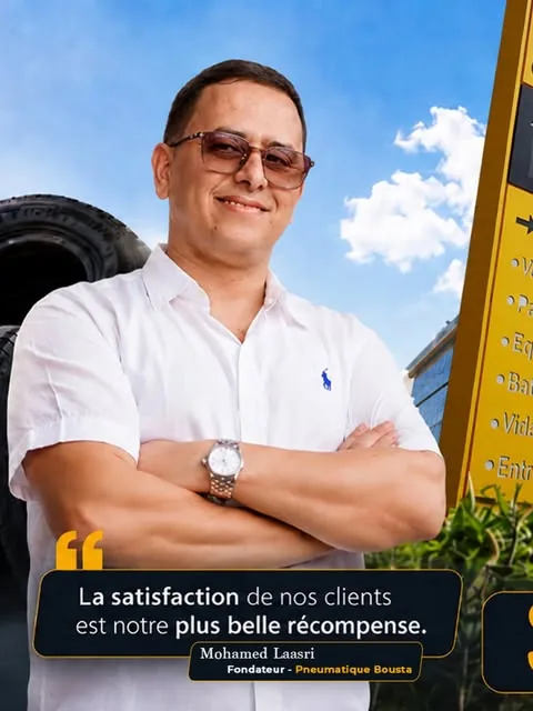 Mohamed Lasri, fondateur de Pneumatique Bousta